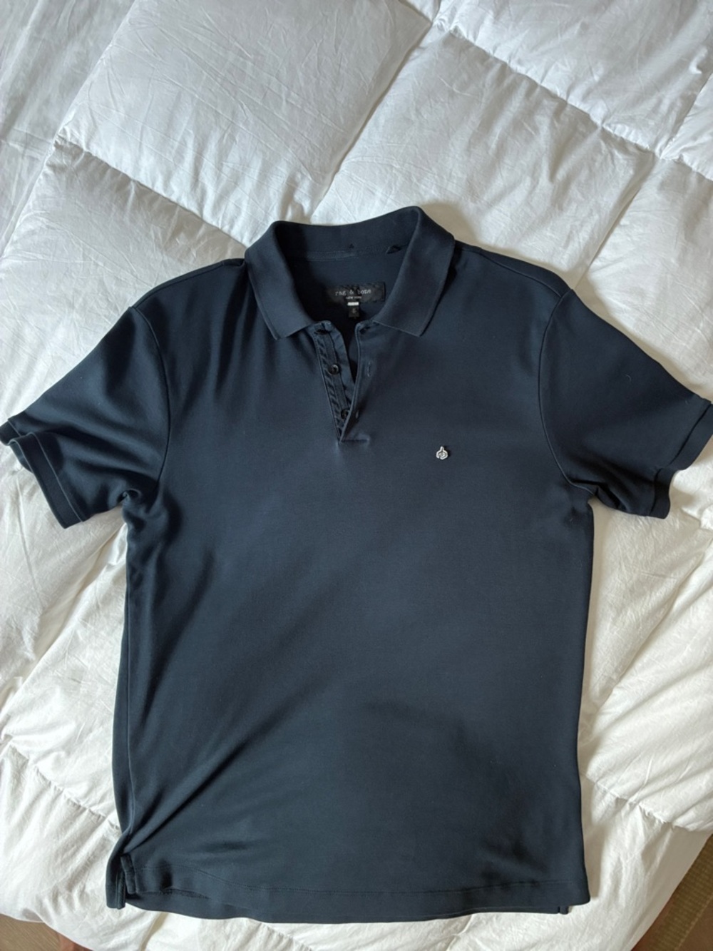 rag & bone Men's Slate Blue Polo